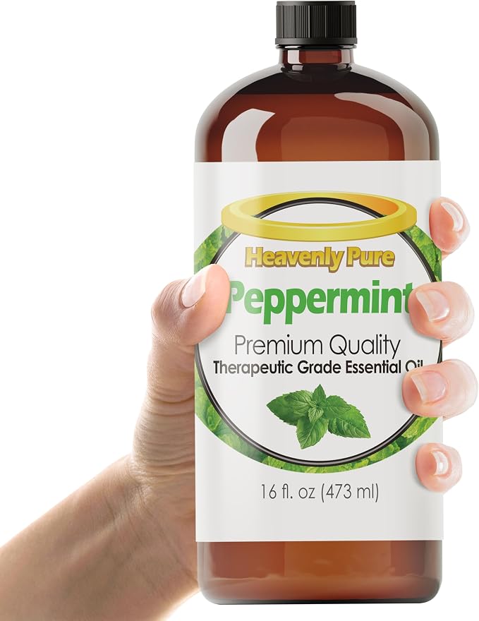 Peppermint Essential Oil – Natural Sweet Mint Aroma – Peppermint Aromatherapy by HeavenlyPure