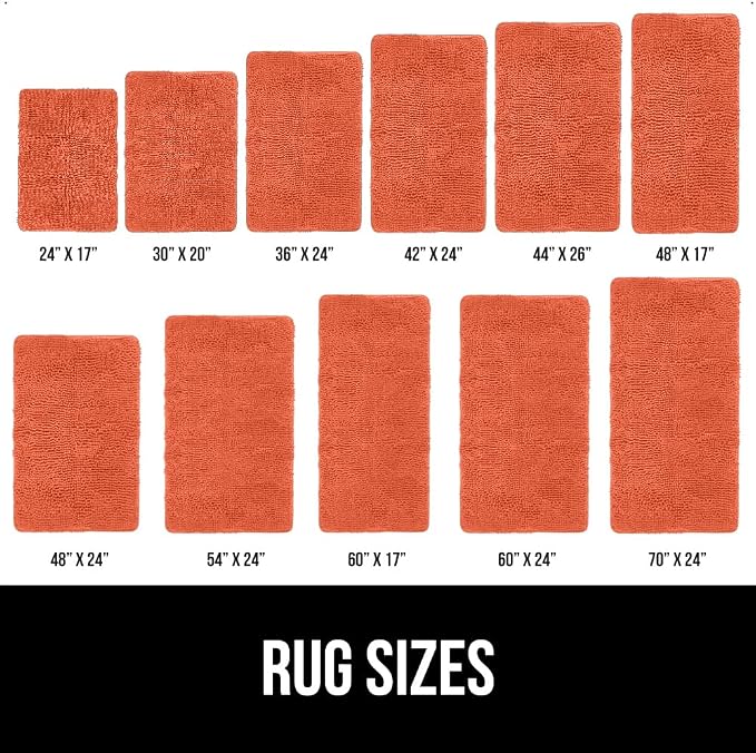 GORILLA GRIP Bath Rug Mat 30x20, Thick Soft Absorbent Chenille, Quick Dry - Image 6
