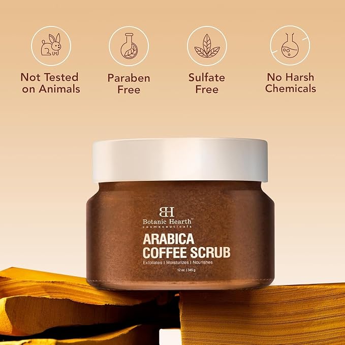 Botanic Hearth Arabica Coffee Body Scrub Exfoliating Body Scrub Act As Body - Image 7