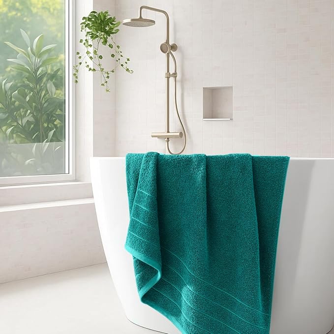 DAN River Extra Large Bath Towels Set of 4, 30 x 60 Inches - Image 6