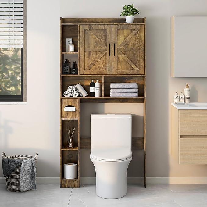Vabches Over The Toilet Storage Cabinet, Farmhouse Storage Cabinet Over Toilet by Vabches