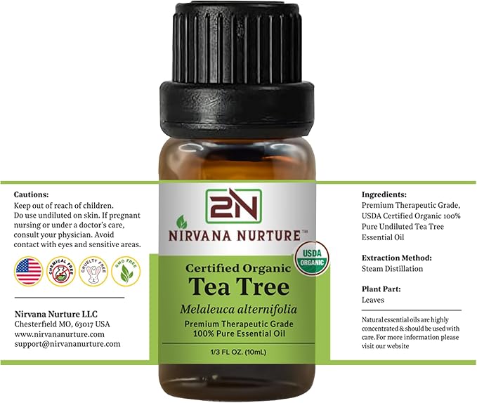 Tea Tree Essential Oil USDA Certified Organic, 100% Pure Natural Premium Grade - Image 6