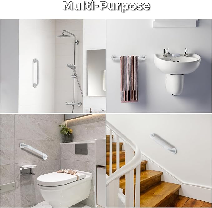 Grab Bars for Shower, 2 Pack 16-Inch Anti Slip Shower Handles for Elderly - Image 6