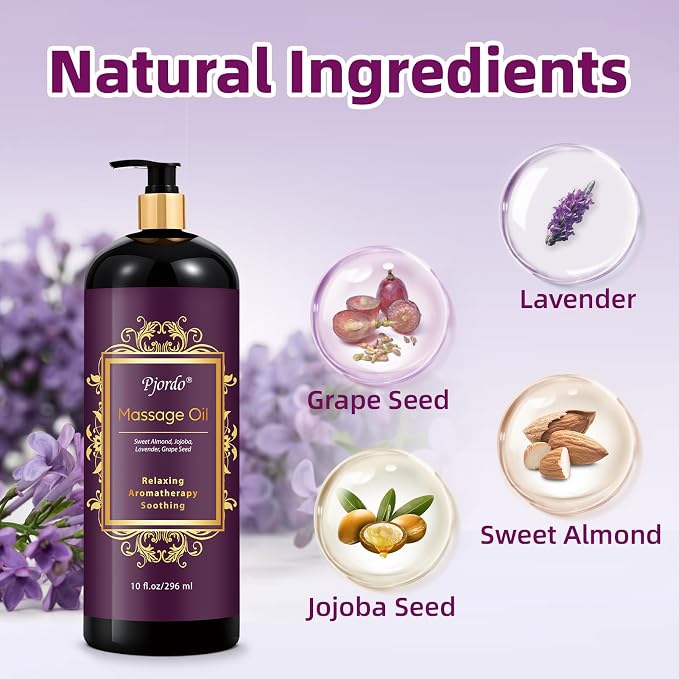 Aromatherapy Lavender Massage Oil, Massage Oil - Image 2