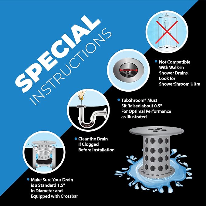 TubShroom the Revolutionary Tub Drain Protector Hair Catcher/Strainer/Snare - Image 7