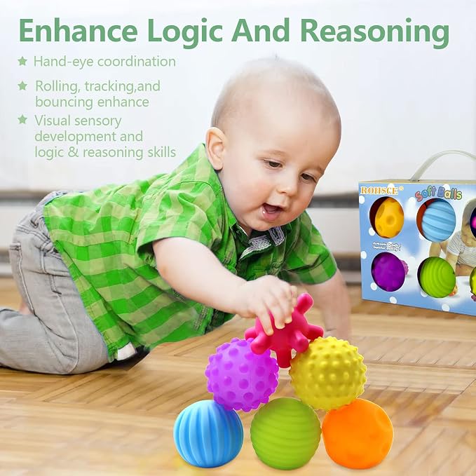 Sensory Balls for Baby Sensory Baby Toys 6 to 12 Months for Toddlers 1-3 - Image 7