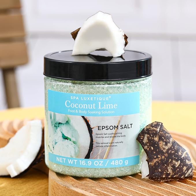Bath Salts for Soaking, Spa Luxetique Epsom Salts Gifts Set for Women, 3.17lbs - Image 7