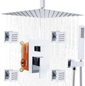 Enga Shower Body Jet System 12 Inch Ceiling Mounted Rainfall Shower Head by Enga