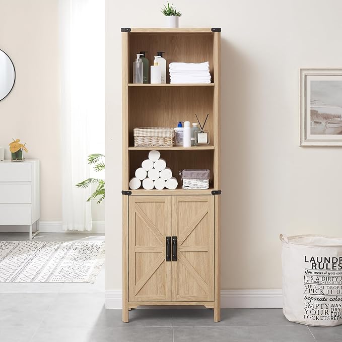 70.87 Tall Storage Cabinet, Farmhouse Storage Cabinet - Image 3