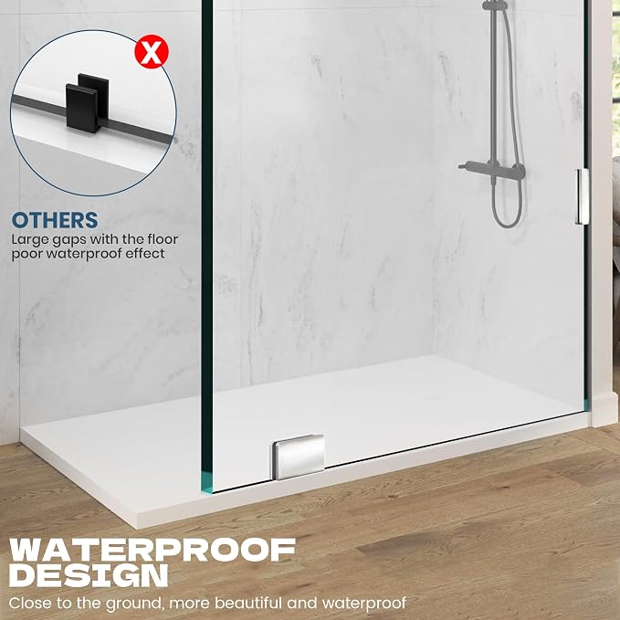 Bathroom Shower Door, 3/8" Glass Shower Doors - Image 4