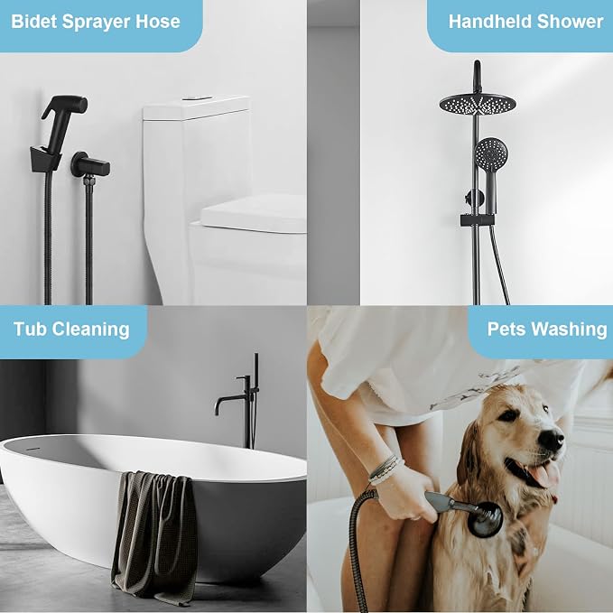 OFFO Shower Hose, 48 in Bidet Hose High Pressure Explosion Proof Toilet Hose - Image 7
