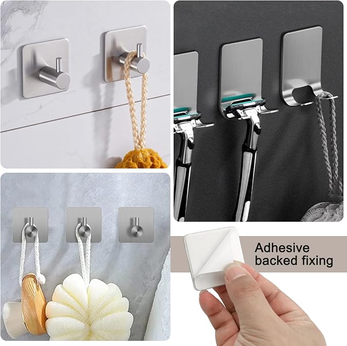 7 PCS Bathroom Hardware Set, Brushed Nickel Stainless Steel Bathroom Tower Rack - Image 8
