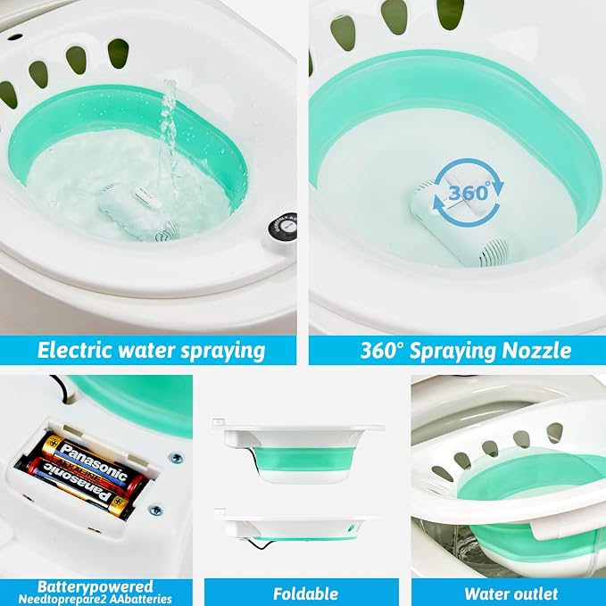 Sitz Bath, Sitz Bath for Toilet, Electric Sitz Bath for Hemorrhoids Men and - Image 5