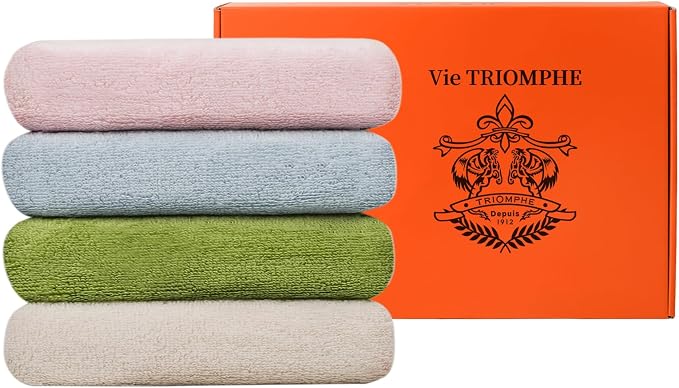 Vie Triomphe Facial Towels Washcloth Luxury Hand Towels by VieTRIOMPHETRIOMPHEDepuis1