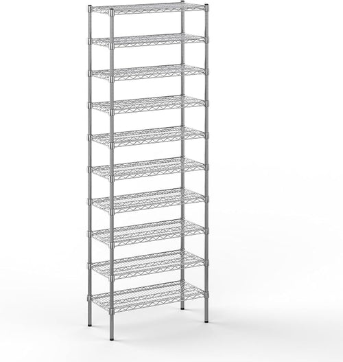 14" Deep x 30" Wide x 86" Height Wire Shelving Kit | 10-Tier | NSF Commercial by Regal+Altair