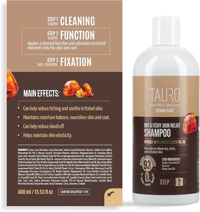 Tauro Pro Line Dog Shampoo Itchy Skin Relief - Image 9