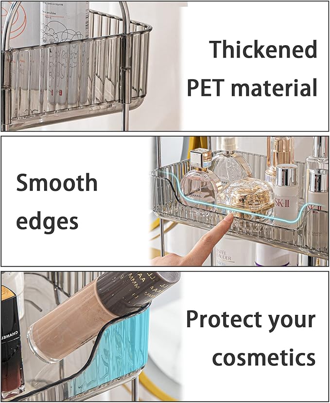3-Tier Gray Countertop Storage - Image 4