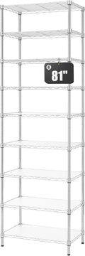 Finnhomy 9-Tier Wire Shelving Unit Adjustable Steel Wire Rack Shelving by Finnhomy