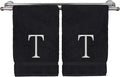Monogrammed Hand Towel, Personalized Initial Gift, Extra Absorbent 100% Turkish by BareCotton