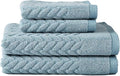 Texere 100% Organic Cotton Cable Jacquard 650 GSM Luxury Towel Sets by TexereSilk