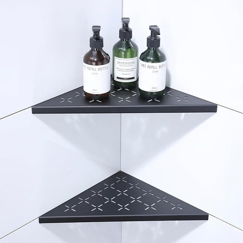 12" Corner Shower Shelf, Recessed Corner Shelf Organizer Rack, Large Size by XiarnotogiHome