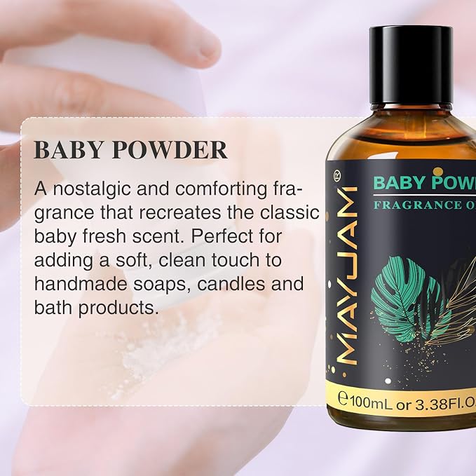 MAYJAM 100ML/3.38FL.OZ Baby Powder Fragrance Oils - Image 3