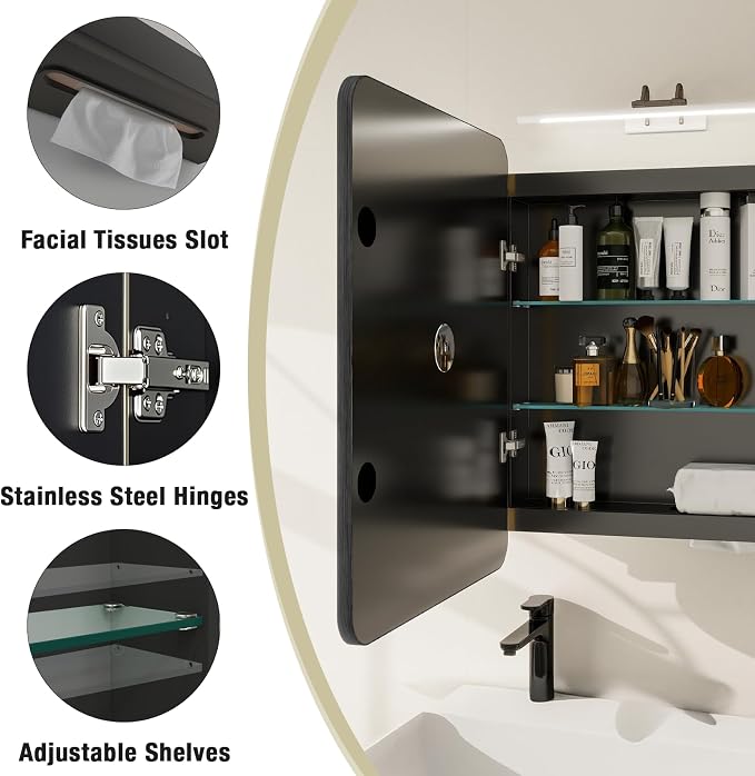 Rectangle Bathroom Medicine Cabinet - Image 7
