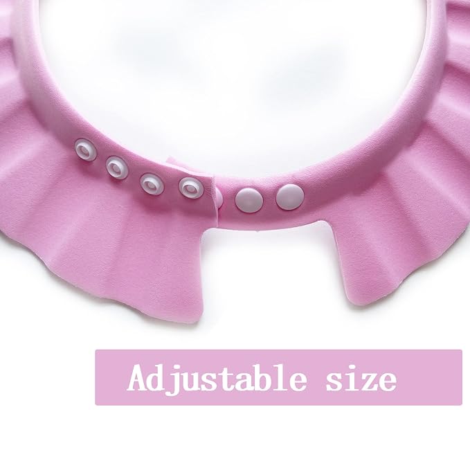 Baby Shower Cap Soft Adjustable Baby Bath Head Cap Visor - Image 3