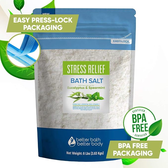 Stress Relief Bath Salt 128 Ounces Epsom Salt - Image 7