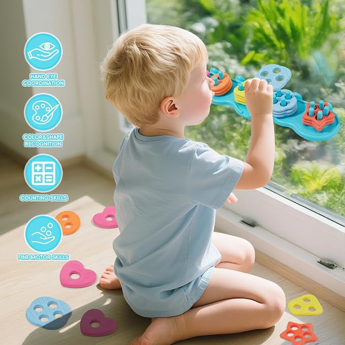 Toddler Bath Toys for Kids, Mold Free Bath Toys Silicone Color and Shape - Image 3
