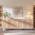 Bathroom Cabinet with Storage, 92.63" W Fluted Arched Free Standing Floor by IFGETEnrichYourLivingSpace