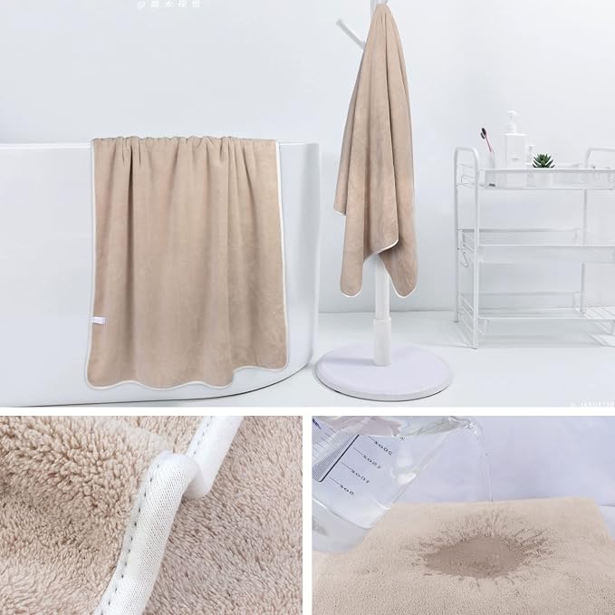 KinHwa Microfiber Bath Towel Large Bathroom Towel Absorbent Shower Towels Soft - Image 4
