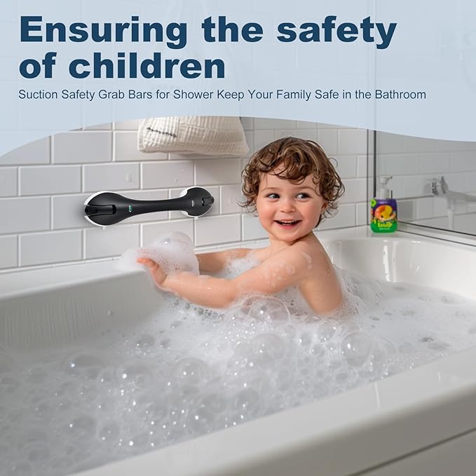 Shower Grab Bar 2 PCS Suction Grab Bars - Image 2