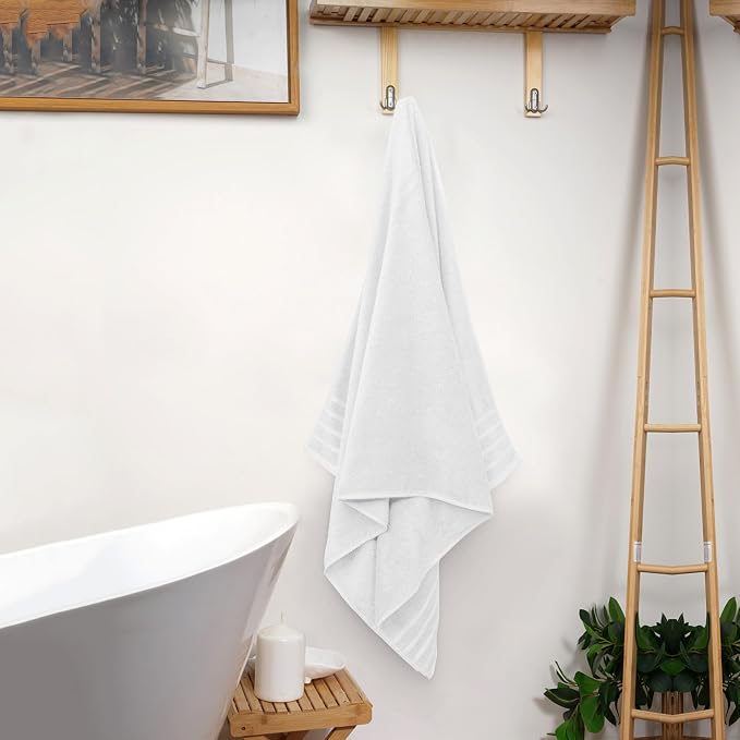 Avalon Towels Bath Towels Set of 4, Size 30 x 60 Inches, Highly Soft and - Image 5