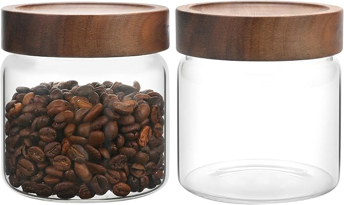Small Glass Jars With Lids 16oz Spice Jars with Screw Lids Kitchen Clear Glass - Image 5
