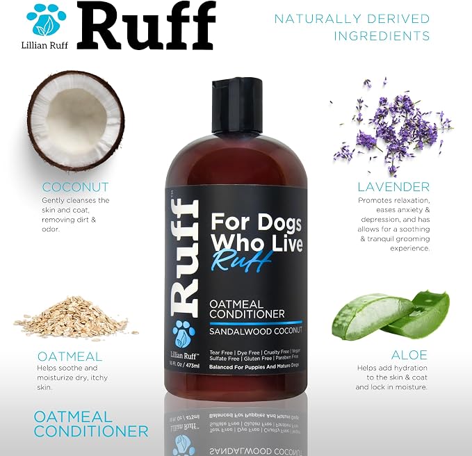 Ruff by Lillian Ruff Sandalwood Coconut Oatmeal Conditioner - Image 4