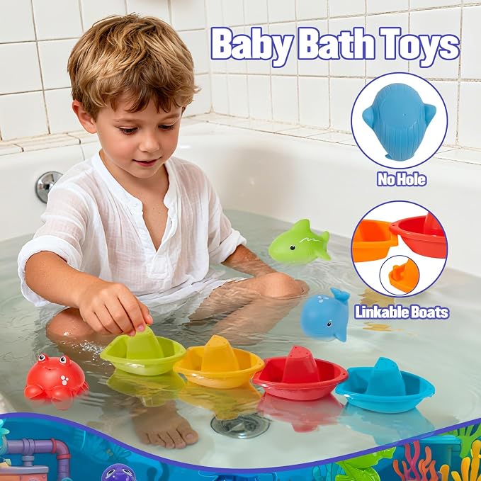 Bath Toys for Kids Ages 1-3, Water Pool Toys for Kids Ages 1 2 3 4 5 6 Years Old - Image 5