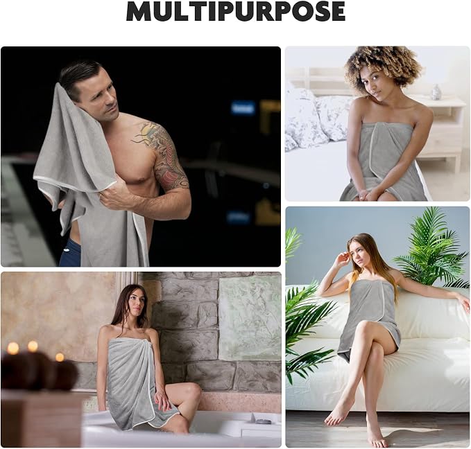 KinHwa Microfiber Bath Towel Large Bathroom Towel Absorbent Shower Towels Soft - Image 5