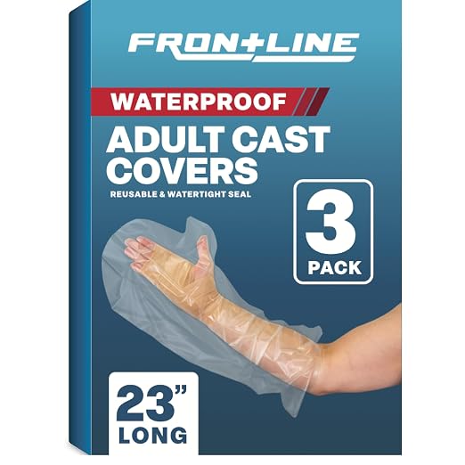 FRONTLINE Arm Cast Covers for Shower Adult Waterproof Cast and Wound Protector by FrontLine