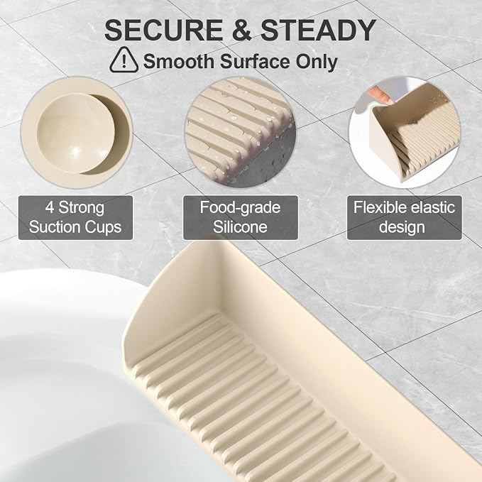 Roslim 2Pack Silicone Tub Water Splash Guard - Image 4