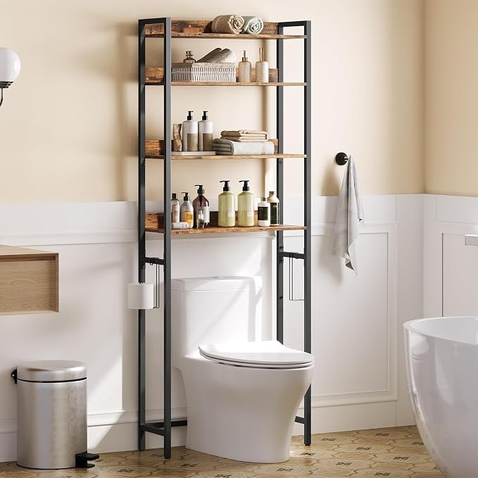 Over The Toilet Storage Rack, 4 Tier Bathroom Organizer Over Toilet, - Image 7