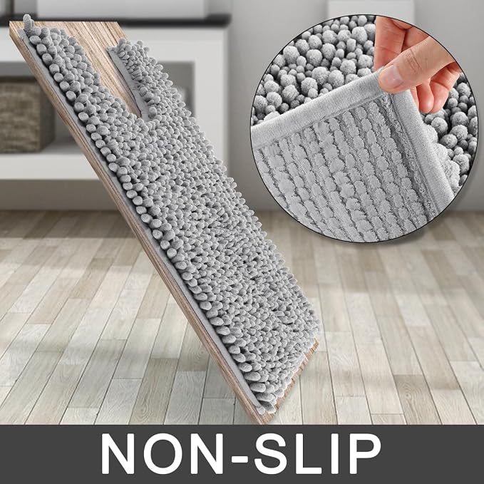 Yimobra Toilet Rug U Shaped Washable 24x20 Inch - Image 4