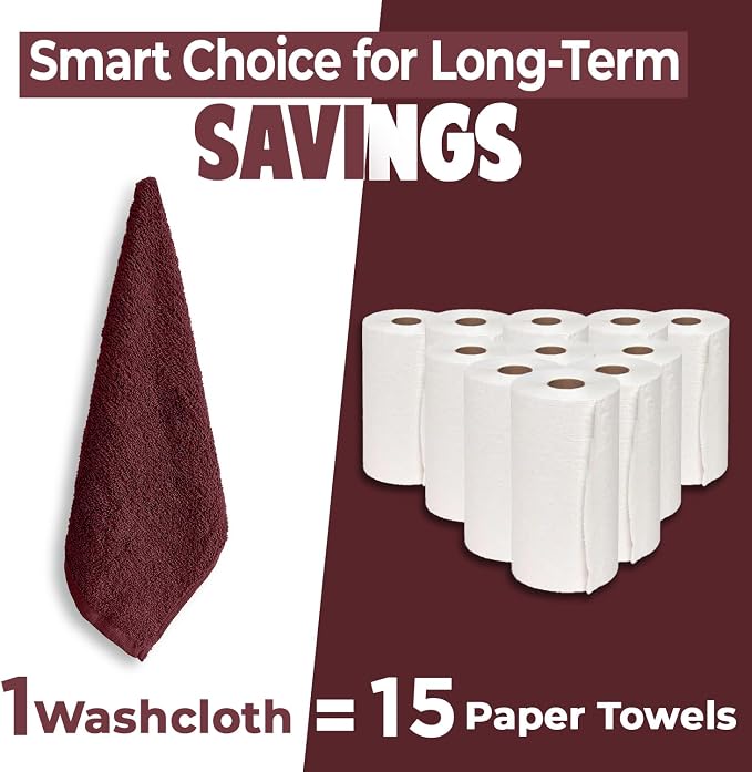 DAN RIVER 12 Pack Wash Cloths for Showering - Image 6