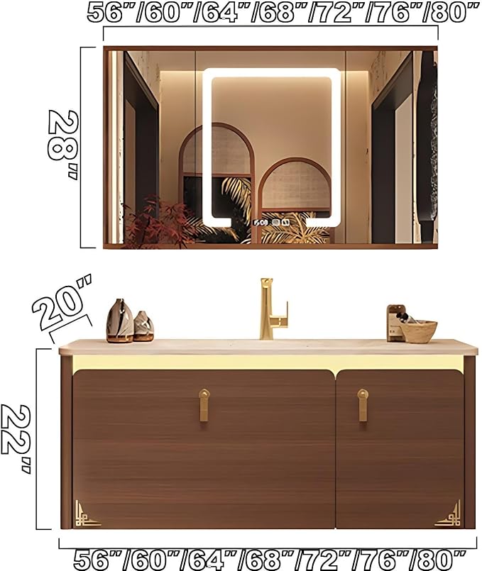 68 inch Bathroom Vanity Set - Image 2