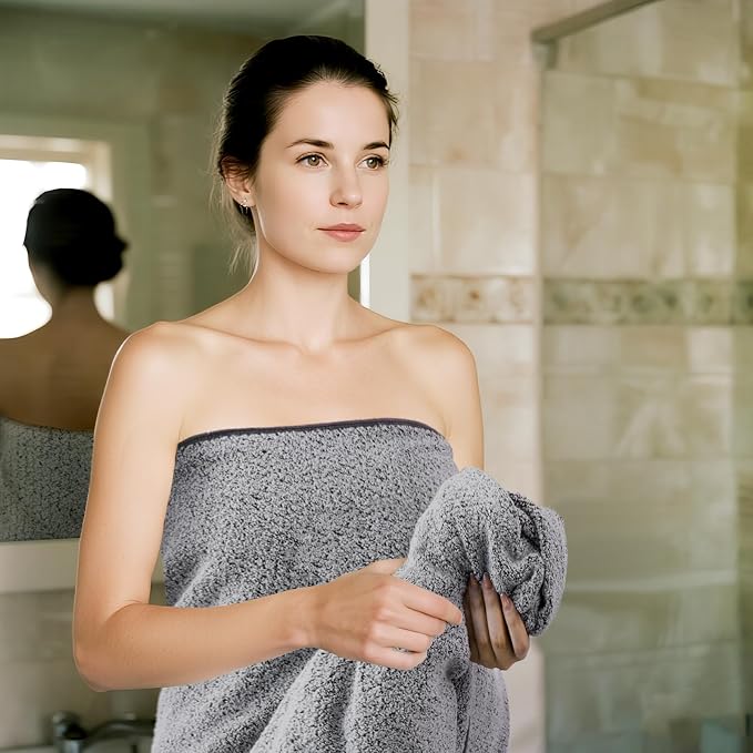 Everplush Diamond Collection Oversized Bath Towel – 1 Pieces, Super Soft & - Image 4