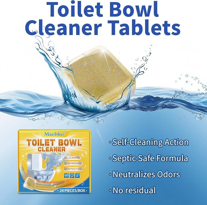 Toilet Bowl Cleaner Tablets | Septic Safe, Eco-Friendly Drop-in Tablets - Image 5