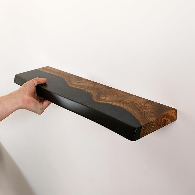 RWA Live Edge Floating Shelf – Unique Wood Floating Shelf - Image 3
