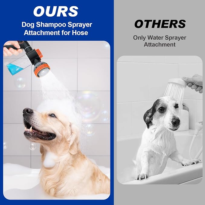 Dog Shower Attachment Water Hose Nozzle Sprayer Set - Image 3