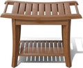Bamboo Shower Stool Bench Waterproof by ZHUOYUE