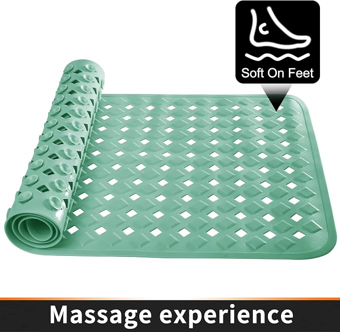 Yimobra Bathtub Mat Non Slip, Super Strong Suction Cups, 27.5"x15.5" Long - Image 8